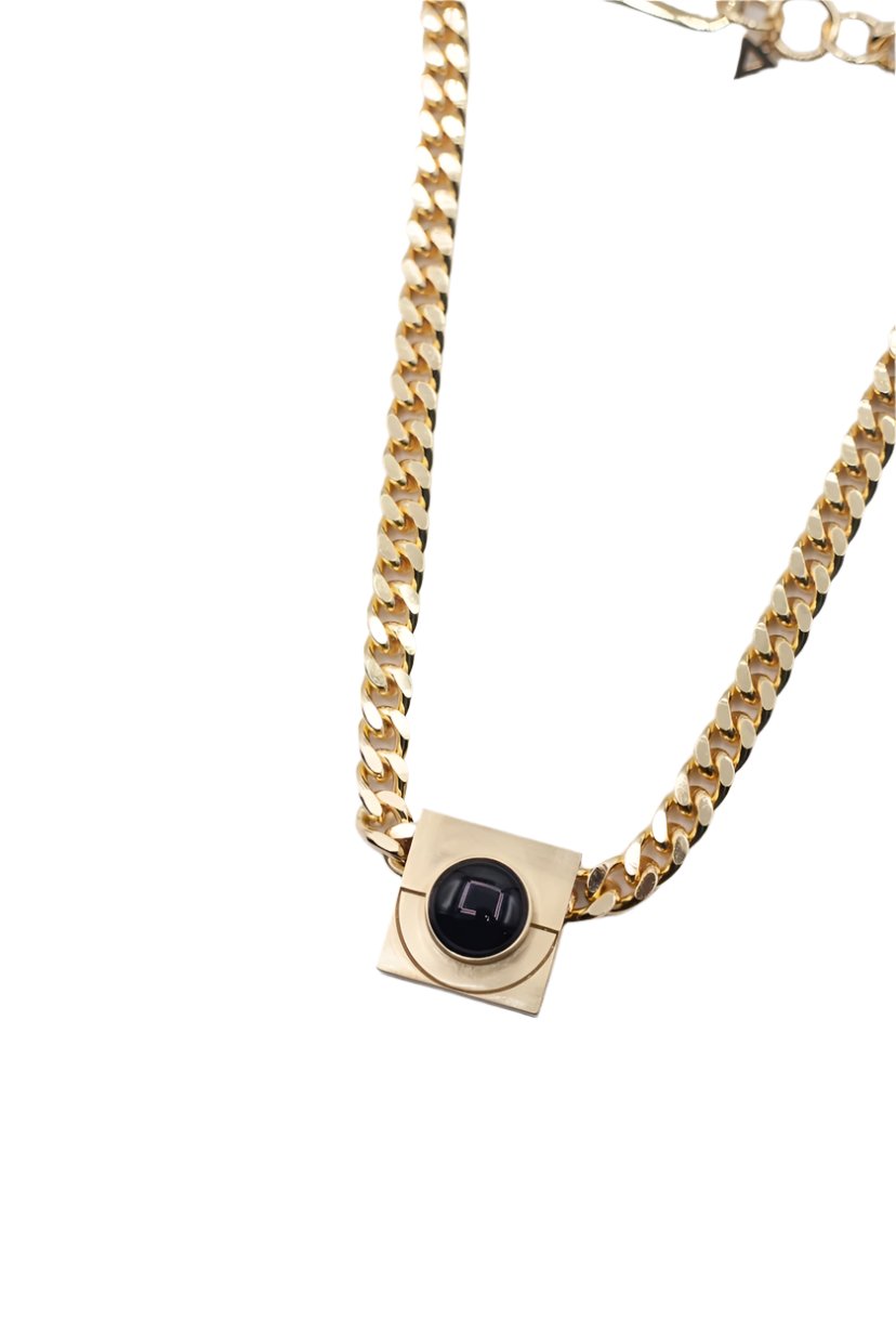 Knotwtr × DIPHDA Iconic Gold + Black Necklace