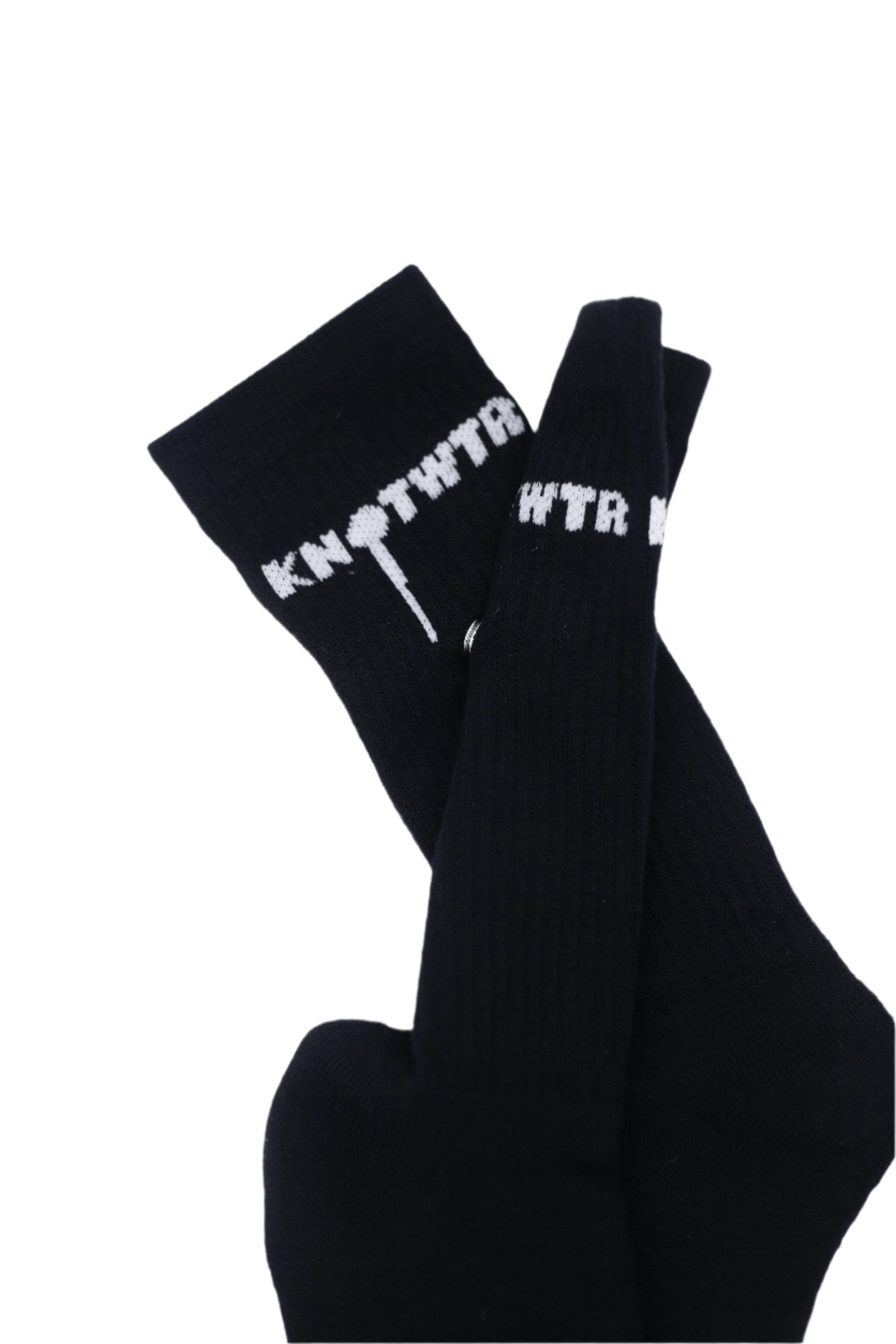 Black Metal Button Socks